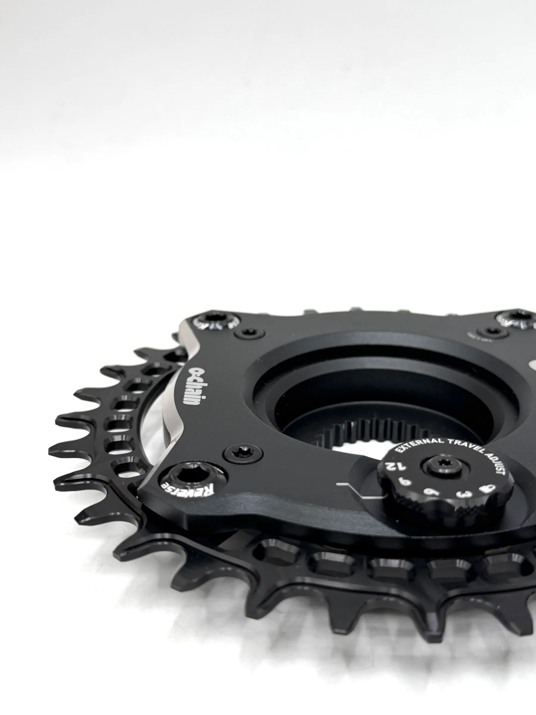 Detailansicht des Ochain S B1 mit RadoxX Kettenblatt 104 BCD 2.0 SL